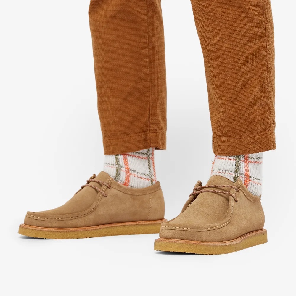 WILDBUNCH beige suede Wally shoes, size 11 *as is